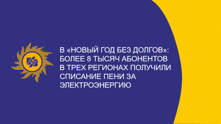 «В Новый год без долгов»: Более 8 тысяч абонентов в трех регионах получили списание пени за электроэнергию