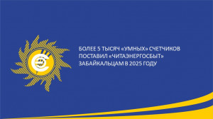 ​Более 5 тысяч &laquo;умных&raquo; счетчиков поставила компания &laquo;Читаэнергосбыт&raquo; забайкальцам в 2025 году