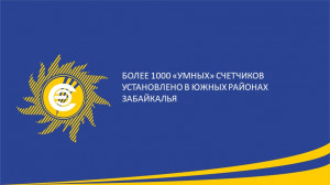 ​Более 1000 &laquo;умных&raquo; счетчиков установлено в южных районах Забайкалья