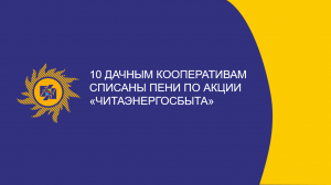 10 дачным кооперативам списаны пени по акции «Читаэнергосбыта»