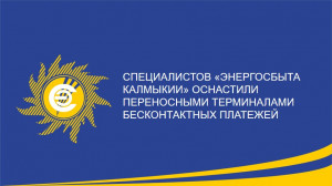 Специалистов "Энергосбыта Калмыкии" оснастили переносными терминалами бесконтактных платежей