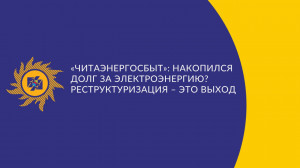 ​«Читаэнергосбыт»: Накопился долг за электроэнергию? Реструктуризация – это выход